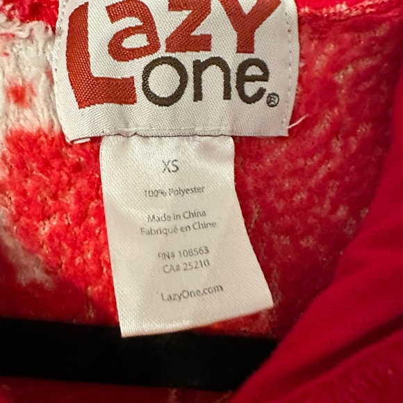 LAZY ONE XS Ugly Christmas Nordic footed hood oversized Reindeer unisex onesie - Picture 8 of 12